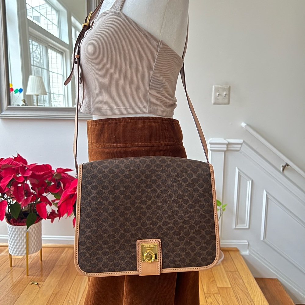 Authentic Celine Macadam Square Triomphe Bag - image 2